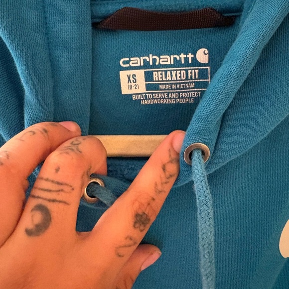 Carhartt Vibrant Blue Pullover Hoodie - Picture 7 of 8